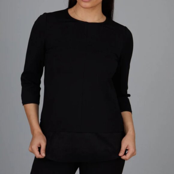 BNWT Peace of Cloth Dawn Hi-Low Crew - Faux Suede Sz Small - Picture 2 of 8